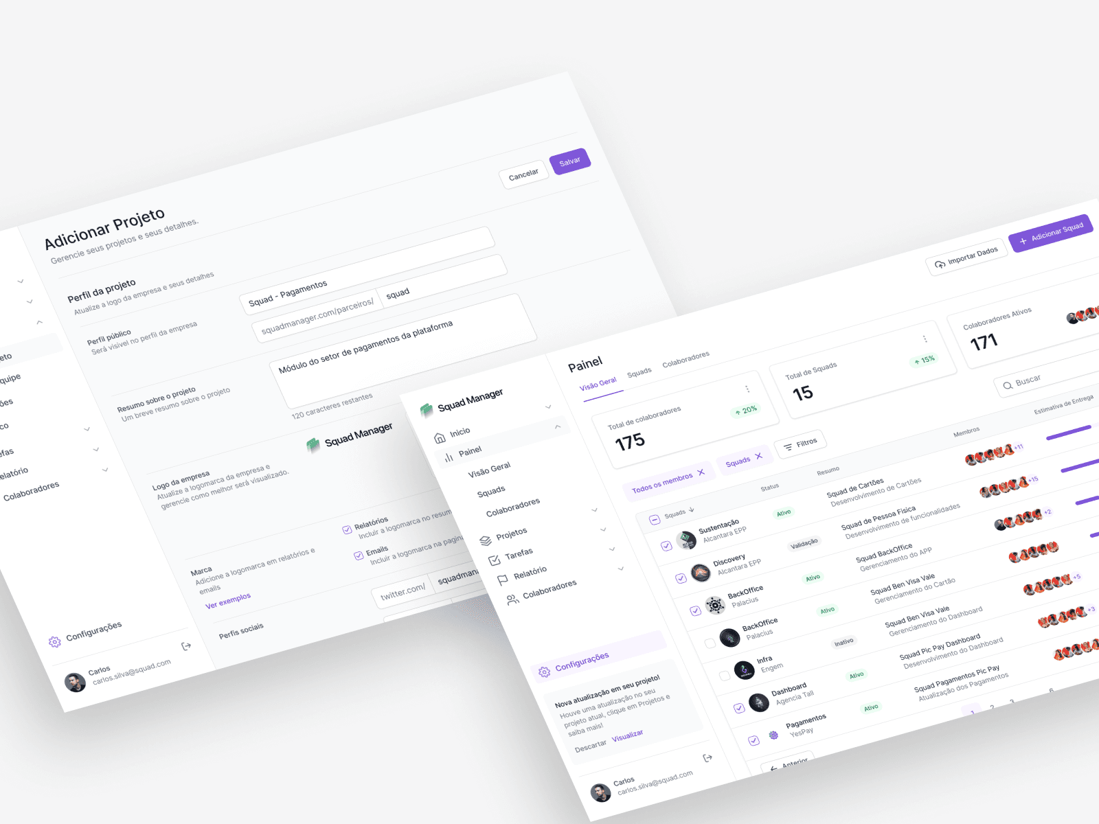 Squad Manager Application